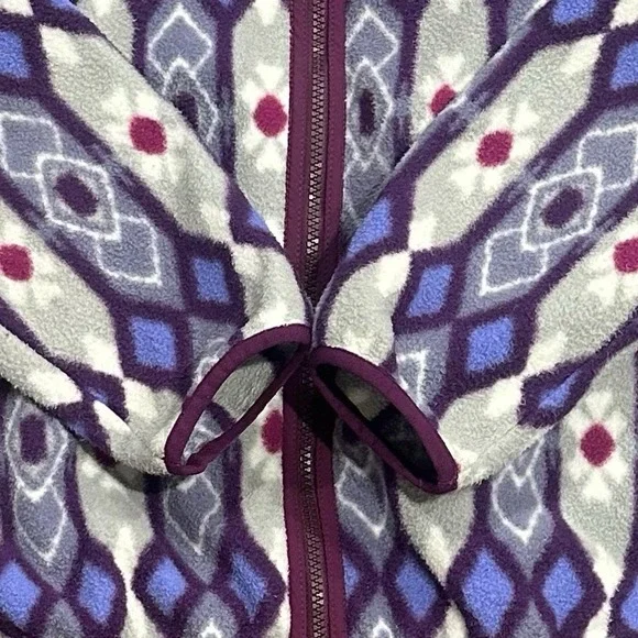 Patagonia Synchilla Lightweight Full zip Snap-T Hooded Jacket MED Pine Patch - Picture 5 of 8